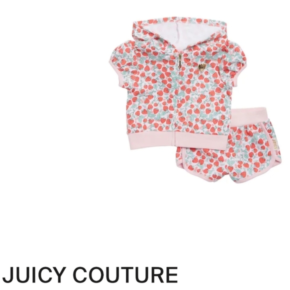 Juicy Couture Strawberry 2 Piece Baby Outfit - Picture 2 of 13